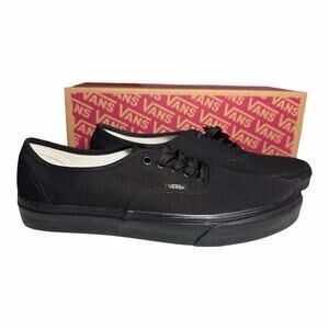 Vans Classic Authentic Wide Black Men's Size 9 Sneakers VN0A4BHNBKA New with box